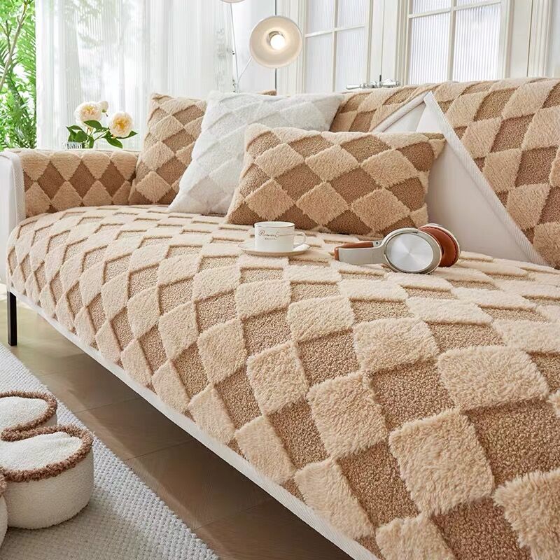 cosy plush non-slip sofa cover